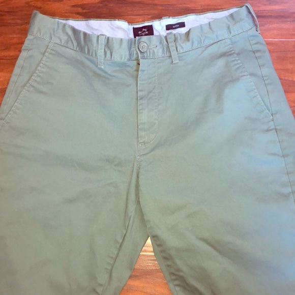 J. Crew Other - J.Crew Flex Chino Sutton Green Khakis 32x30
